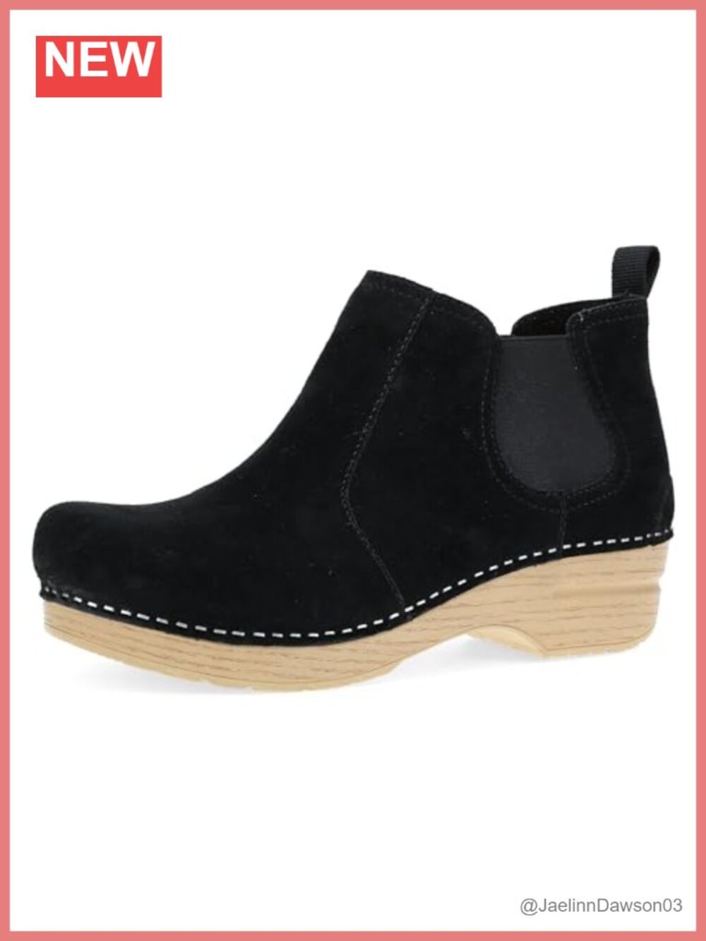 Dansko Frankie Ankle Bootie Waterproof Suede Platform Clog